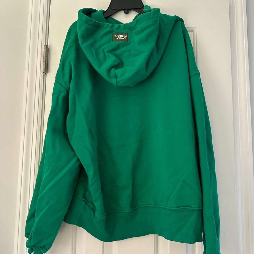 Daily Drills Unisex Oversized Hoodie in Kelly Green! - Picture 2 of 3